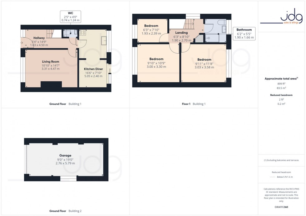 Floorplan for Moss Place, Lancaster, LA1