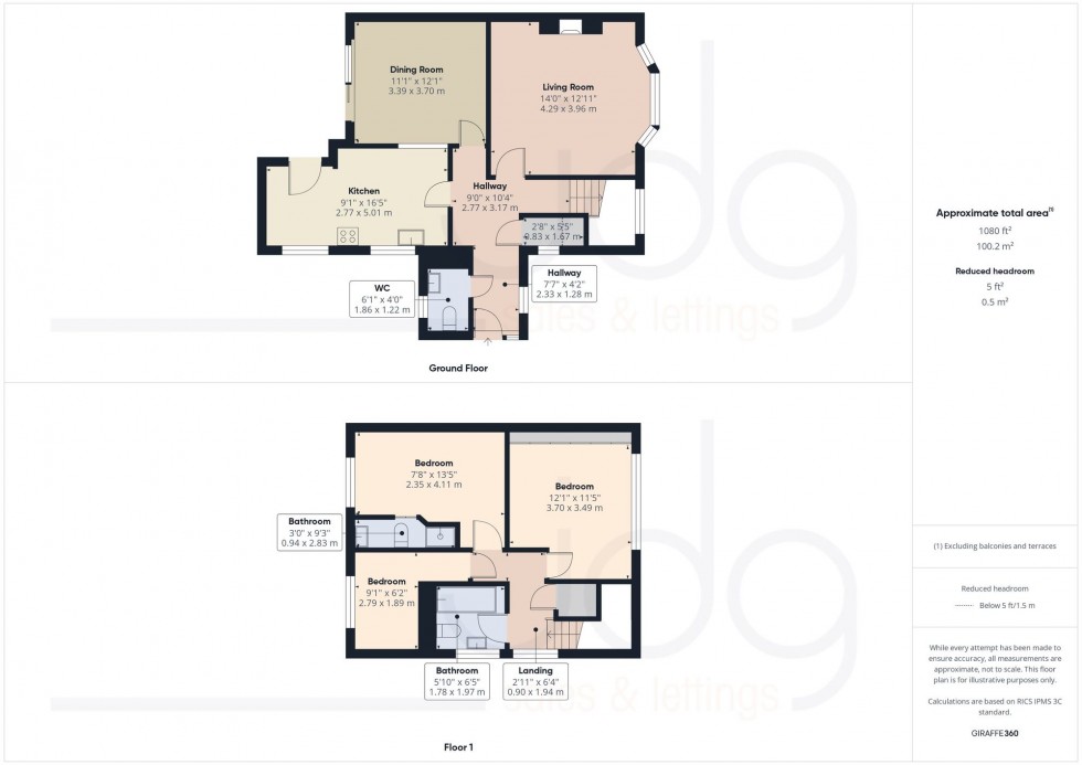 Floorplan for Lawnswood Avenue, Lancaster, LA1