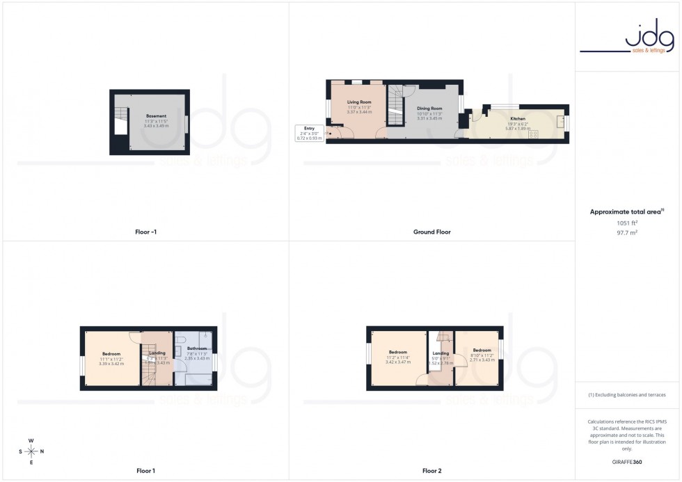 Floorplan for Ullswater Road, Lancaster, LA1