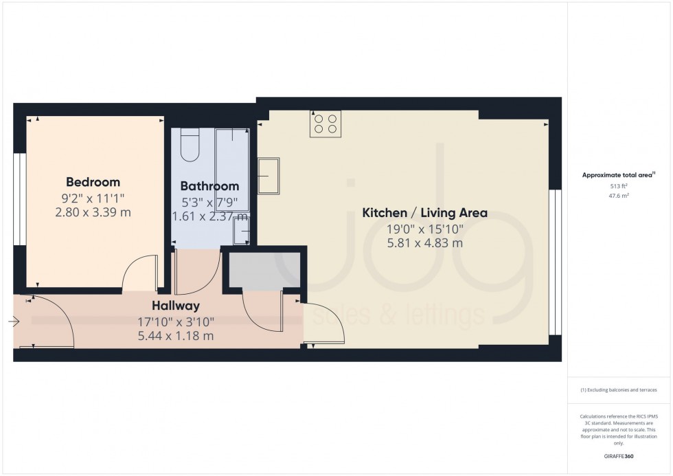 Floorplan for Aalborg Place, Mill View House Aalborg Place, LA1