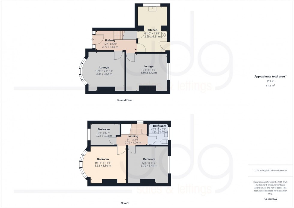 Floorplan for Bowerham Road, Lancaster, LA1