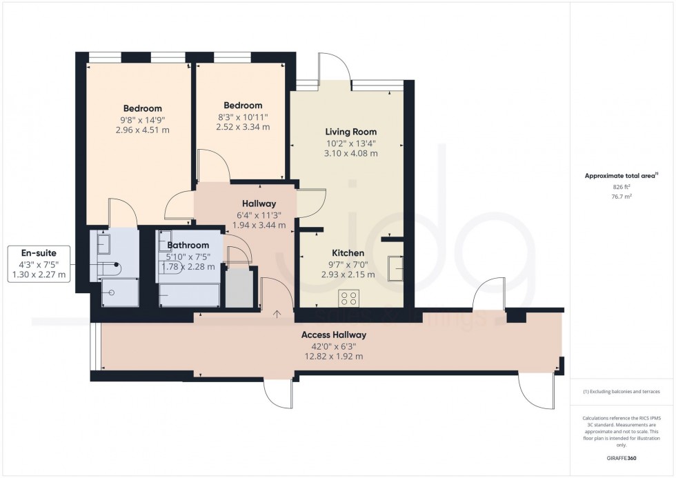 Floorplan for Nelson Street, Lancaster, LA1
