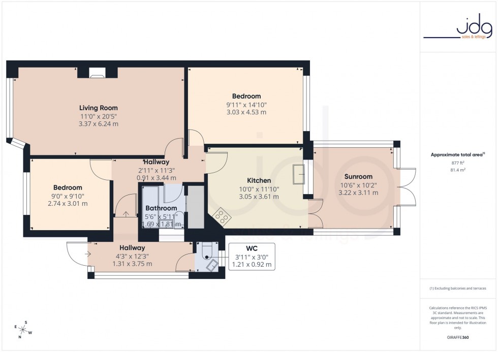 Floorplan for Piccadilly, Scotforth, LA1