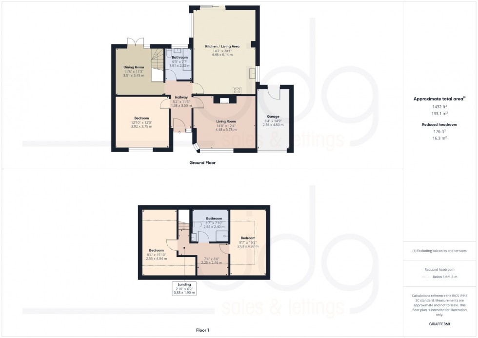 Floorplan for Yealand Drive, Lancaster, LA1