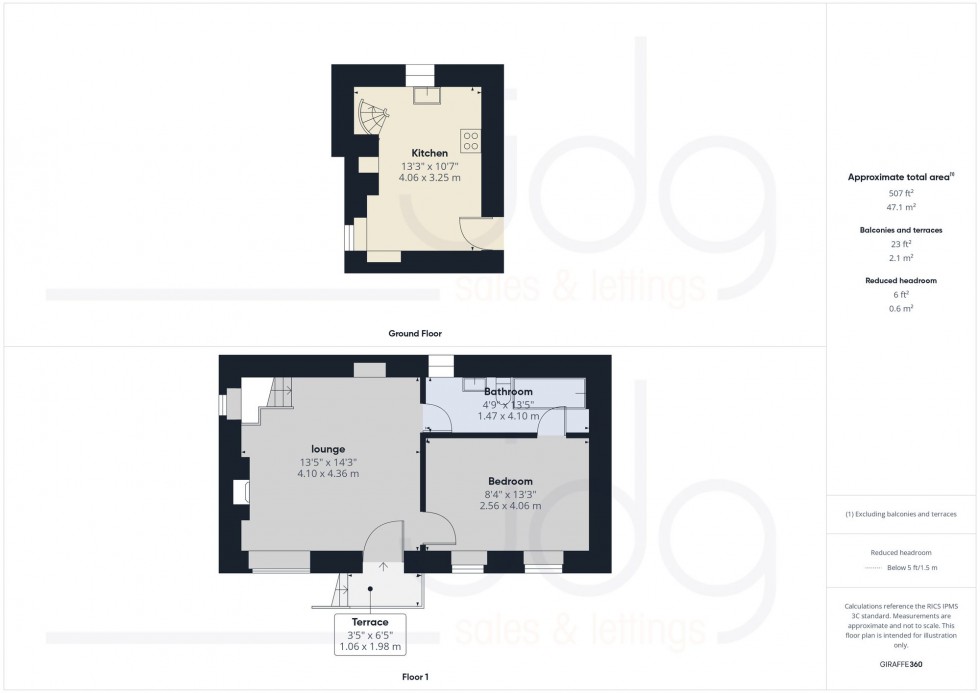 Floorplan for Market Street, Kirkby Lonsdale, LA6