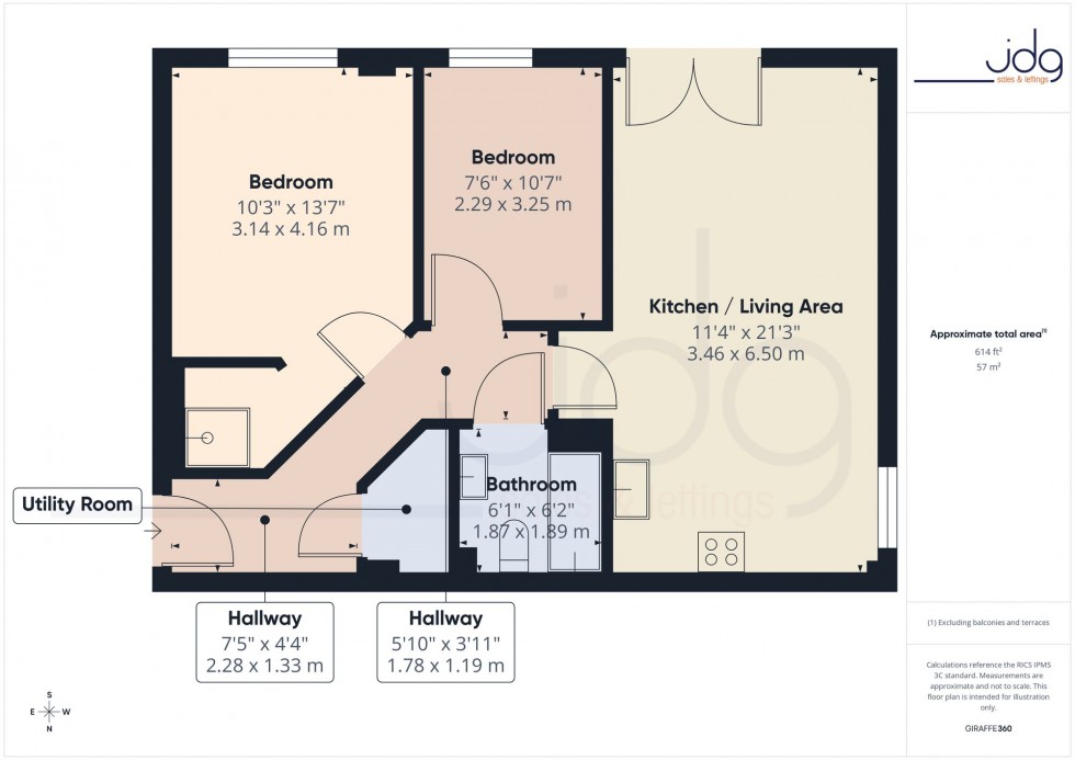 Floorplan for Damside Street, Lancaster, LA1