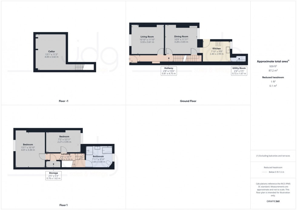 Floorplan for Mill Street, Lancaster, LA1