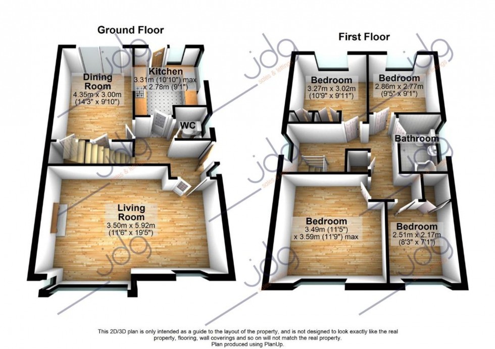 Floorplan for Kennedy Close, Lancaster, LA1