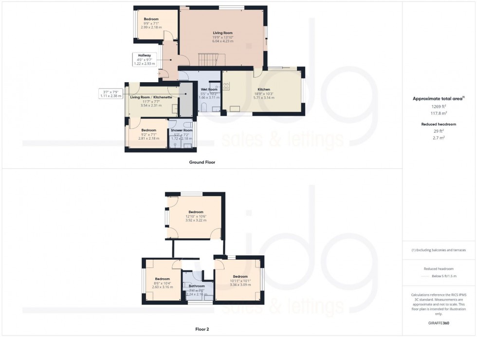 Floorplan for Pennine View, Glasson Dock, LA2