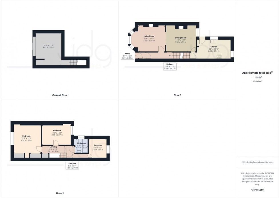 Floorplan for Vale Road, Lancaster, LA1