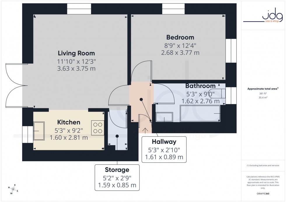 Floorplan for St. Georges Quay, Victoria Wharf St. Georges Quay, LA1