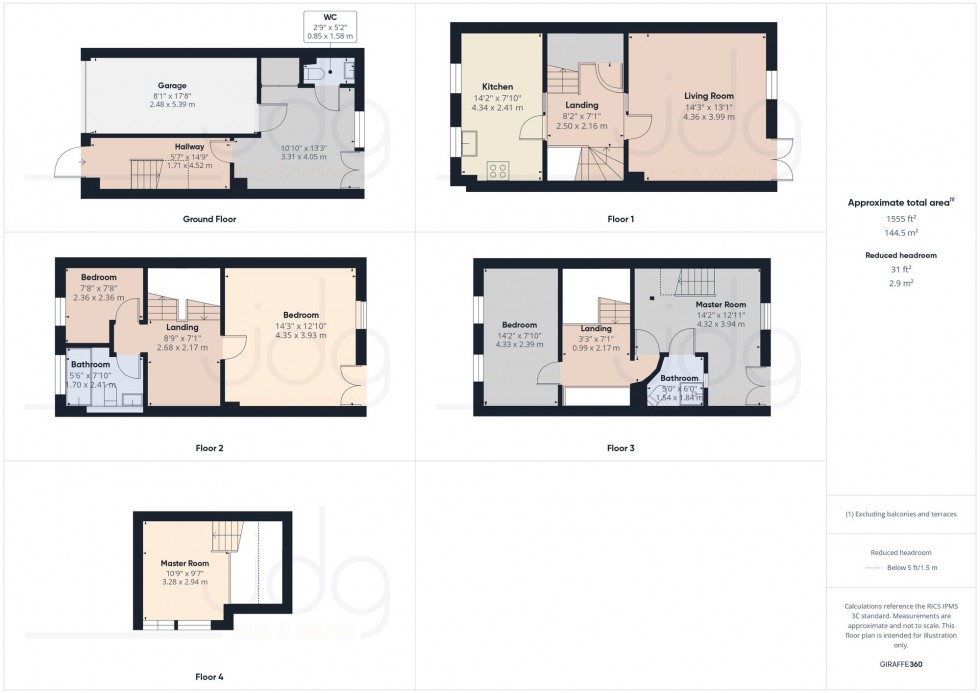 Floorplan for River Street, Lancaster, LA1