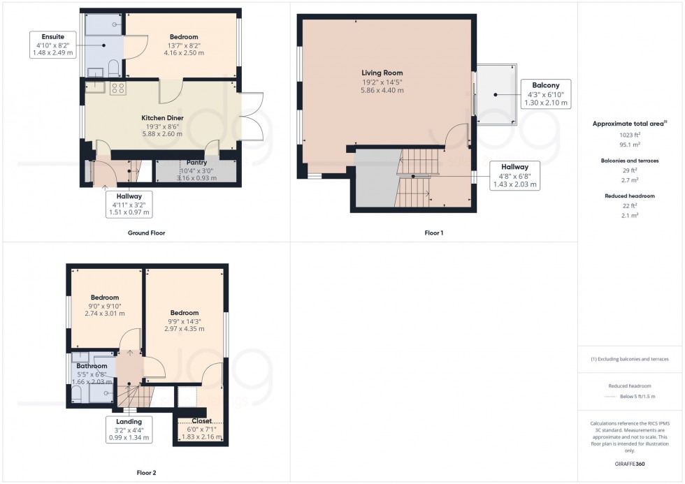 Floorplan for Swallow Wharf, Lancaster, LA1