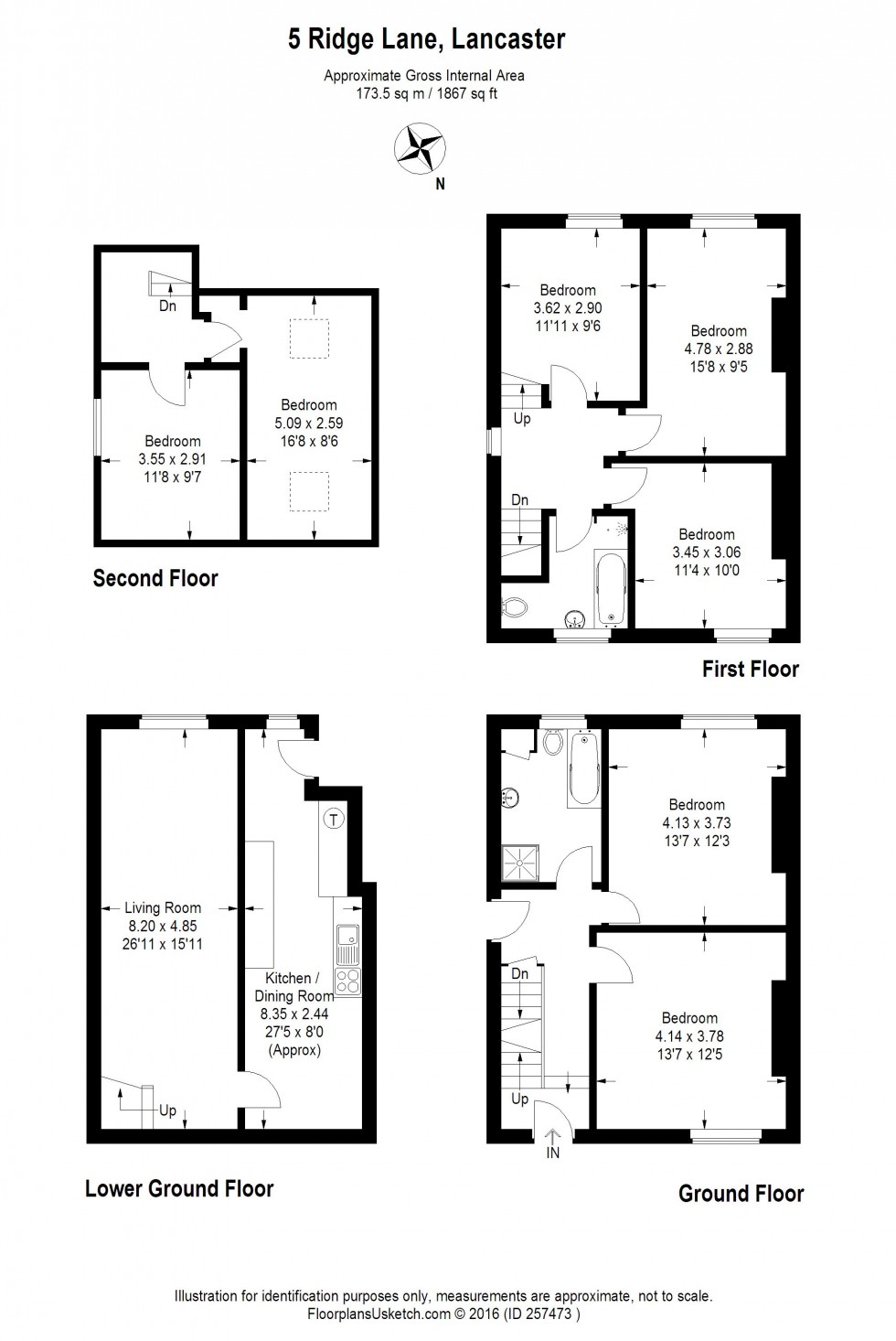 Floorplan for Ridge Lane, Lancaster, LA1