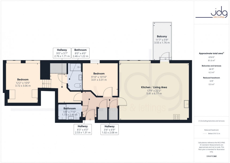 Floorplan for Kershaw Drive, The Residence Kershaw Drive, LA1