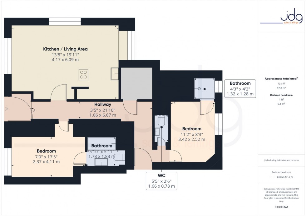 Floorplan for Middle Street, Windermere House Middle Street, LA1