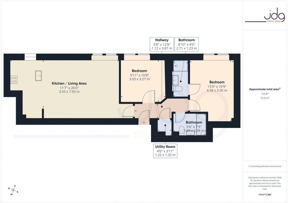 Floorplan for Kershaw Drive, The Residence Kershaw Drive, LA1