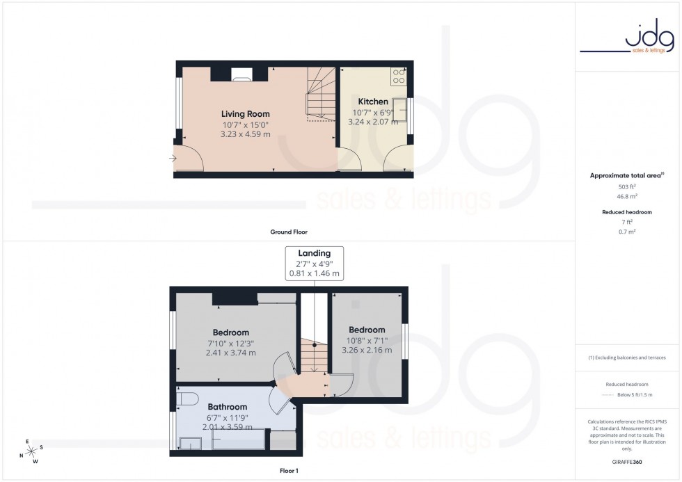 Floorplan for Denmark Street, Lancaster, LA1