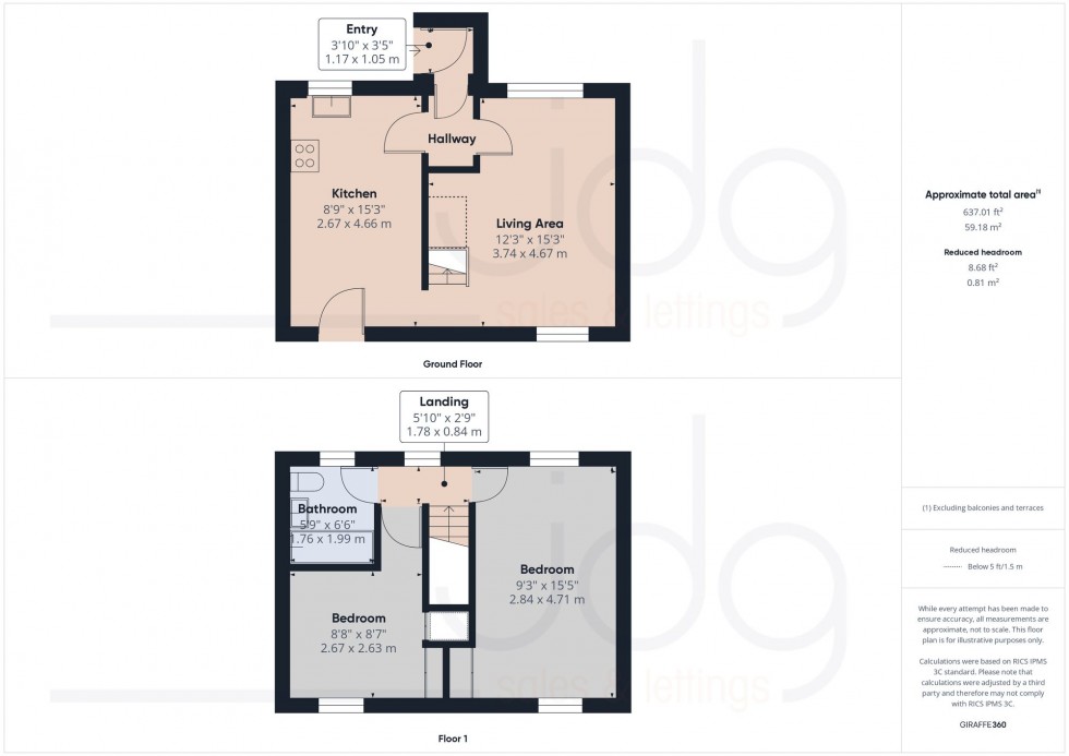 Floorplan for Charles Court, Lancaster, LA1