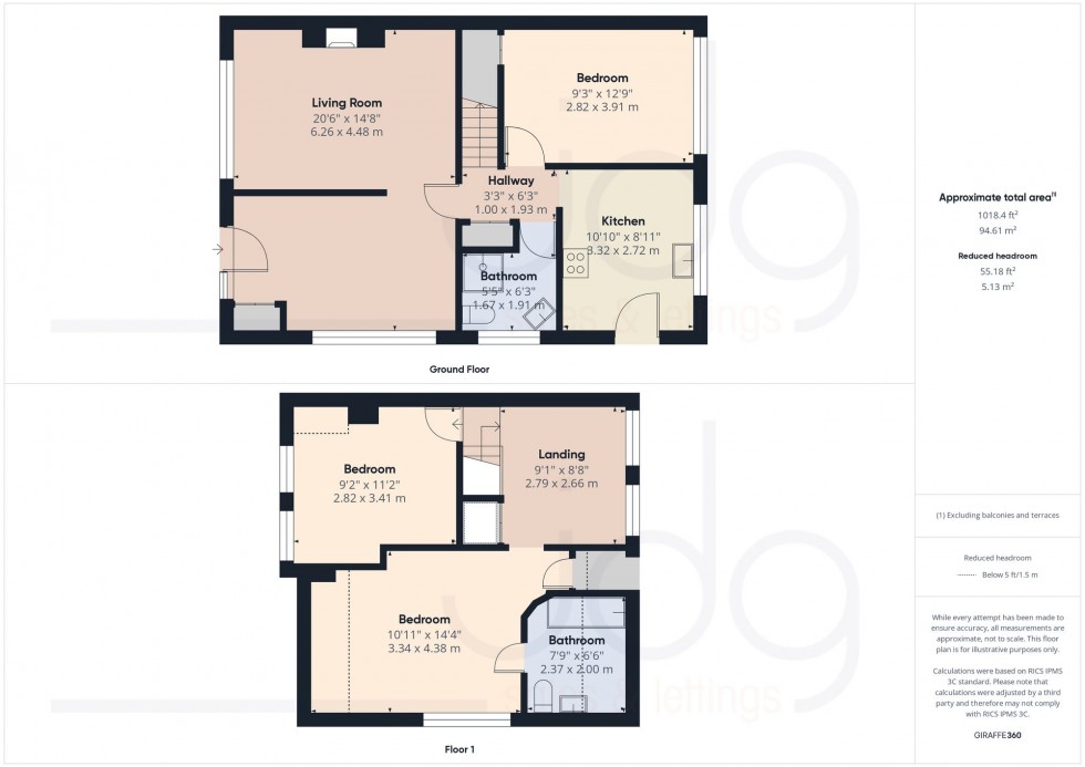 Floorplan for Hawthorn Avenue, Brookhouse, LA2