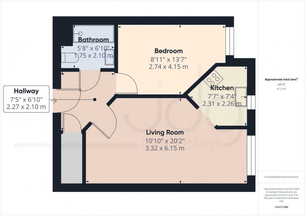 Floorplan for Spinners Court, Lancaster, LA1