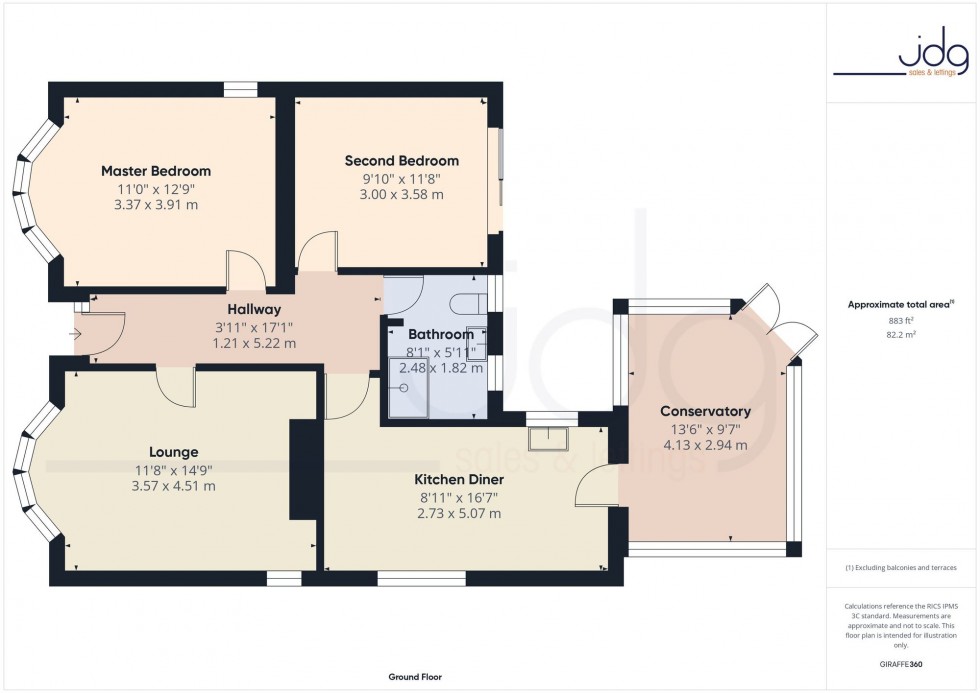 Floorplan for Hest Bank Road, Morecambe, LA4