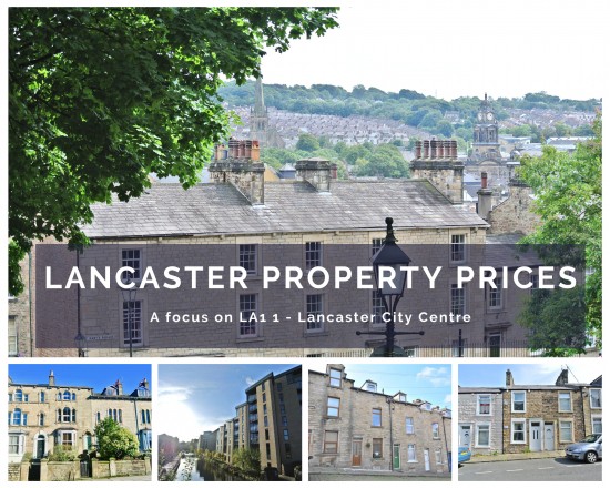 How have property prices changed in the Lancaster City Centre Property Market?