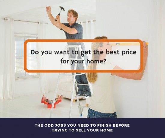 Why you should finish those odd jobs before you put your home up for sale.