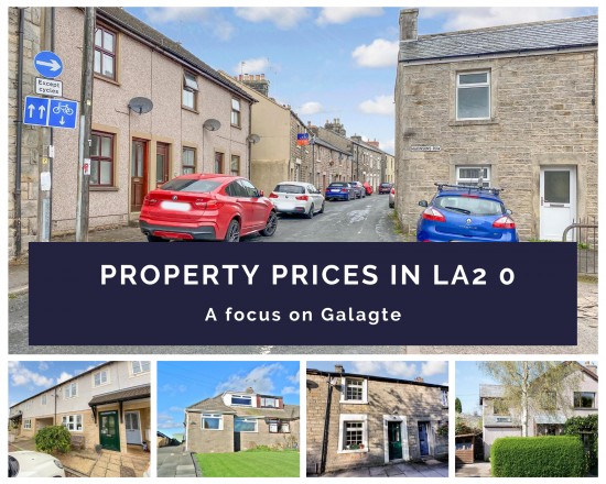 How have property prices changed in Galgate?