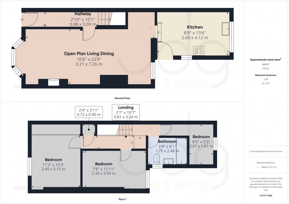 Floorplan for Avondale Road, Lancaster, LA1
