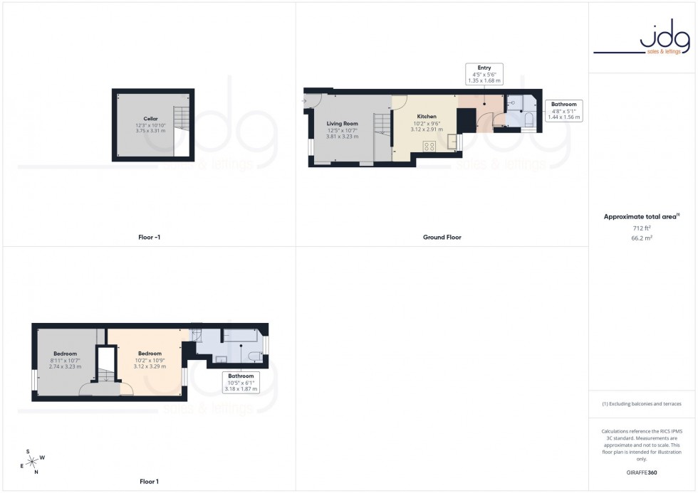 Floorplan for Denis Street, Lancaster, LA1
