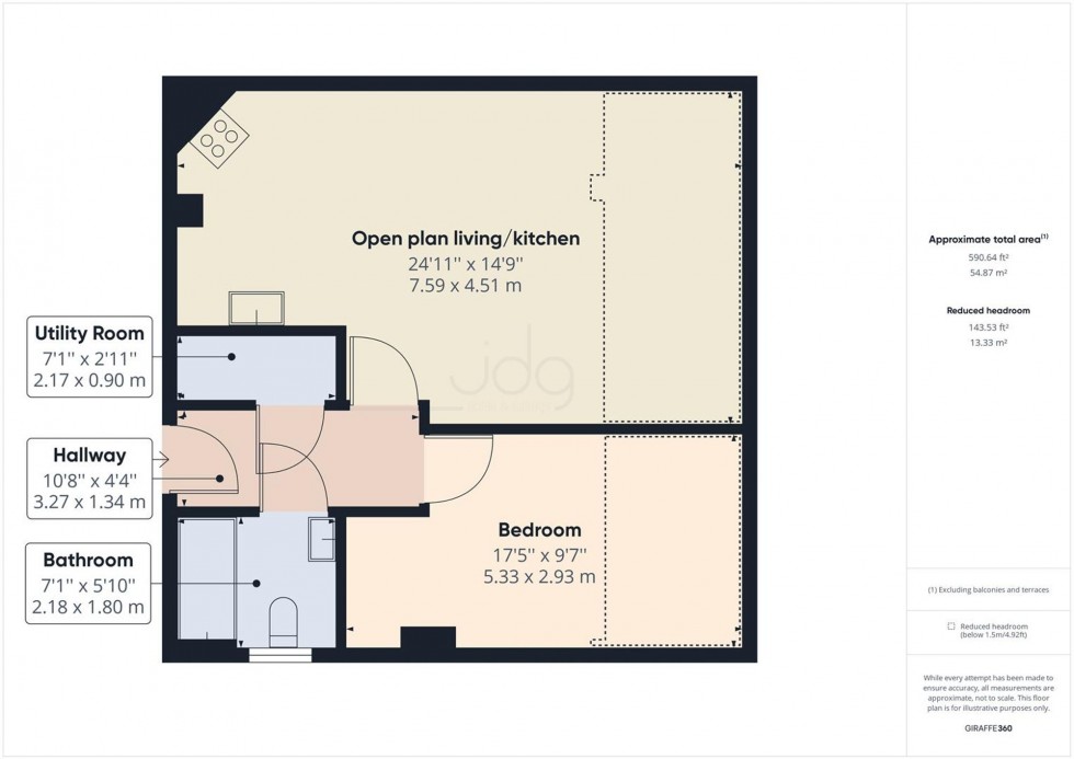 Floorplan for Damside Street, Lancaster, LA1