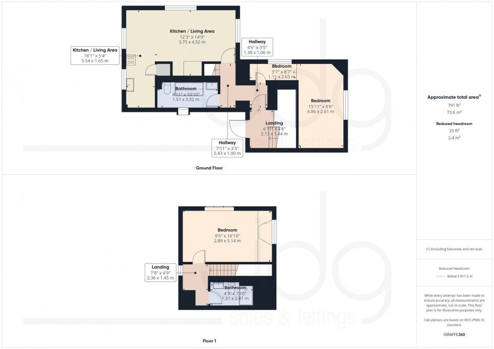 Floorplan for Middle Street, Windermere House Middle Street, LA1