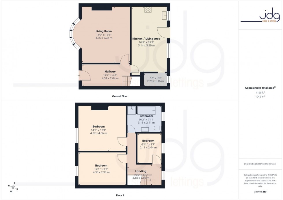 Floorplan for Westminster Road, Morecambe, LA3