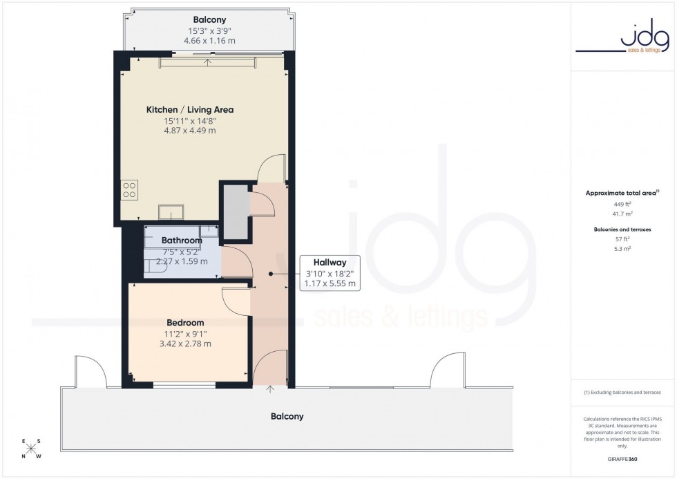 Floorplan for Aalborg Place, Mill View House Aalborg Place, LA1