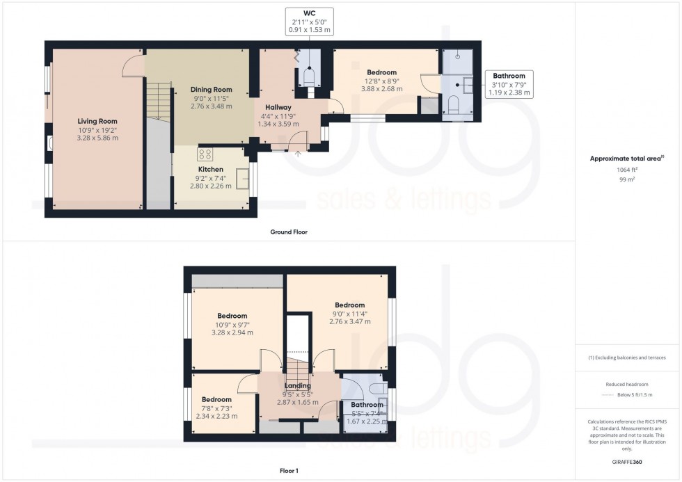 Floorplan for Belmont Close, Lancaster, LA1