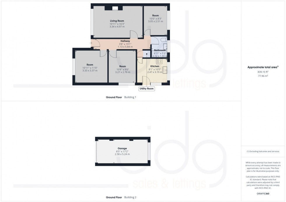 Floorplan for Heversham Close, Lancaster, LA1