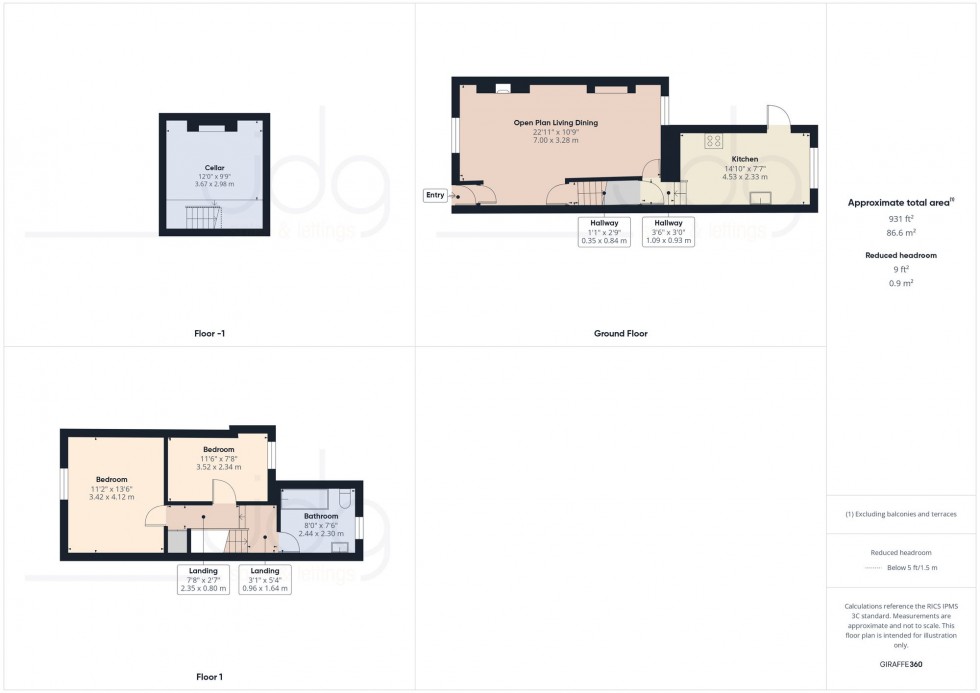Floorplan for Pickard Street, Lancaster, LA1