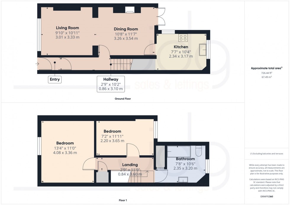 Floorplan for Bank Road, Lancaster, LA1