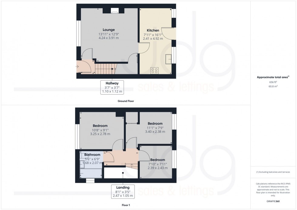 Floorplan for Ryelands Road, Lancaster, LA1