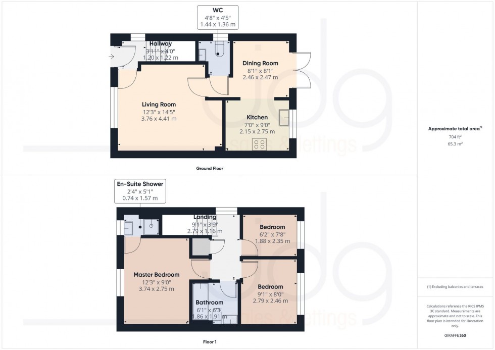 Floorplan for Chaffinch Close, Heysham, LA3