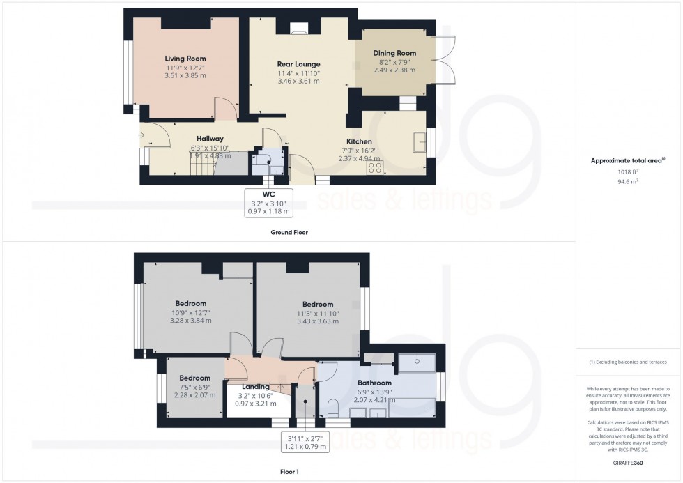 Floorplan for Lymm Avenue, Lancaster, LA1