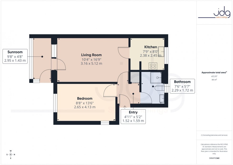 Floorplan for Wheatfield Court, Lancaster, LA1