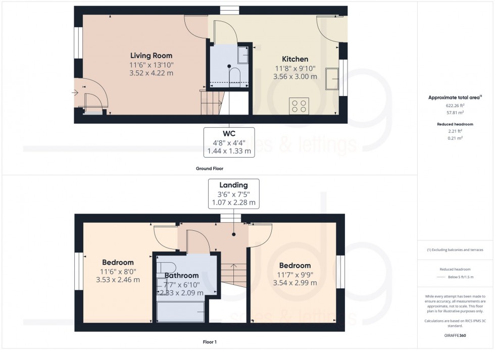 Floorplan for Armitage Way, Galgate, LA2