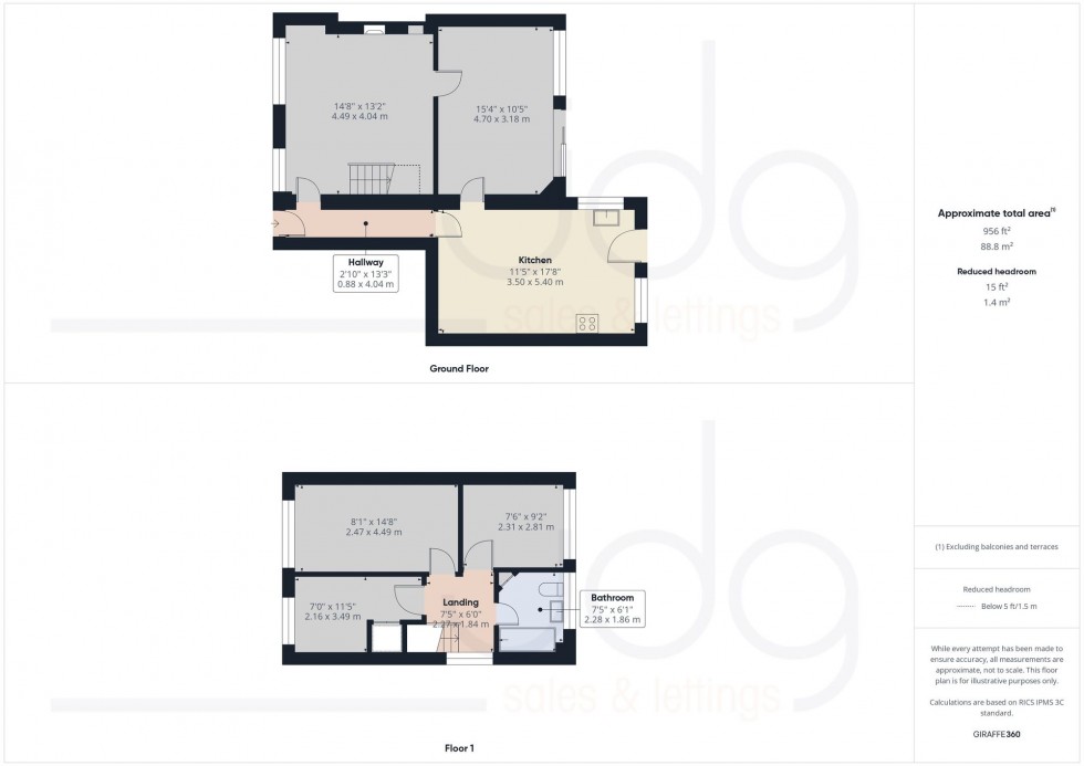 Floorplan for Jackson Close, Lancaster, LA1