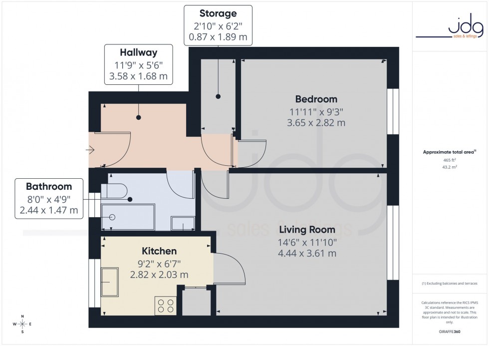 Floorplan for Lancambe Court, Lancaster, LA1