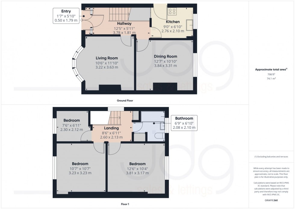 Floorplan for Bowerham Road, Lancaster, LA1