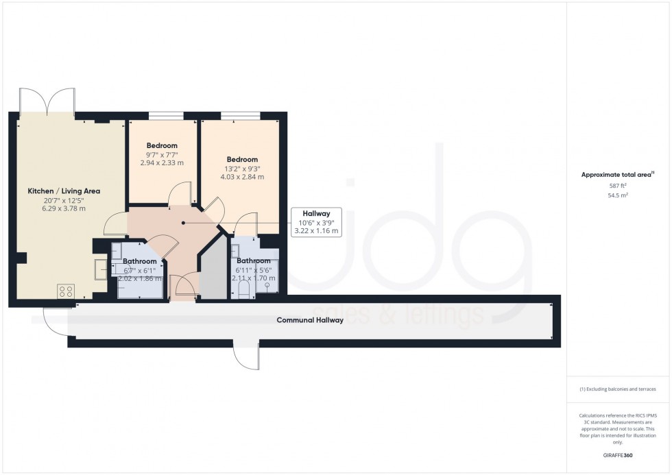 Floorplan for Damside Street, Lancaster, LA1
