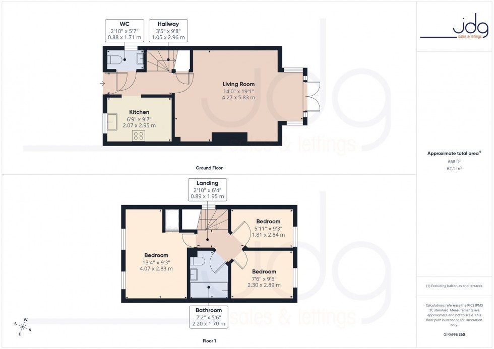 Floorplan for Africa Drive, Lancaster, LA1