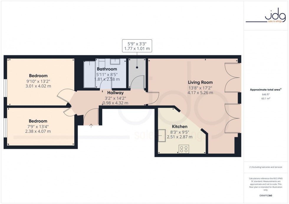 Floorplan for Euston Road, Morecambe, LA4